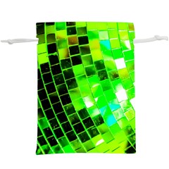 Green Disco Ball  Lightweight Drawstring Pouch (xl) by essentialimage