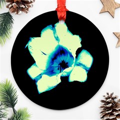 Blue And Yellow Tulip Ornament (round) by okhismakingart