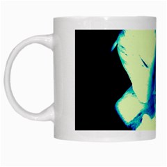 Blue And Yellow Tulip White Mugs by okhismakingart