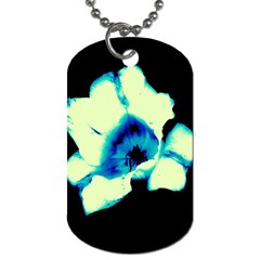 Blue And Yellow Tulip Dog Tag (two Sides) by okhismakingart