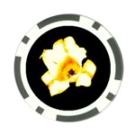 Yellow and Orange Tulip Poker Chip Card Guard (10 pack) Front