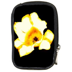 Yellow And Orange Tulip Compact Camera Leather Case by okhismakingart