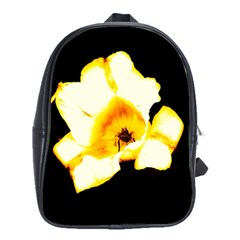 Yellow And Orange Tulip School Bag (large) by okhismakingart