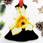 Yellow and Orange Tulip Christmas Tree Ornament (Two Sides) Back