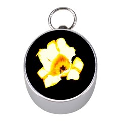 Yellow And Orange Tulip Mini Silver Compasses by okhismakingart