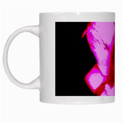 Pink And Red Tulip White Mugs by okhismakingart