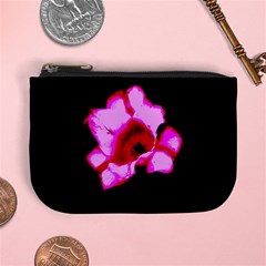 Pink And Red Tulip Mini Coin Purse by okhismakingart