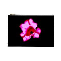 Pink And Red Tulip Cosmetic Bag (large) by okhismakingart