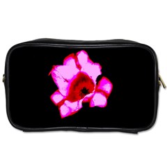 Pink And Red Tulip Toiletries Bag (two Sides) by okhismakingart