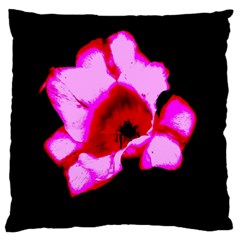 Pink And Red Tulip Large Cushion Case (one Side) by okhismakingart