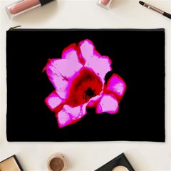 Pink And Red Tulip Cosmetic Bag (xxxl) by okhismakingart