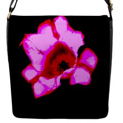 Pink And Red Tulip Flap Closure Messenger Bag (s)