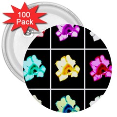 Tulip Collage 3  Buttons (100 Pack)  by okhismakingart