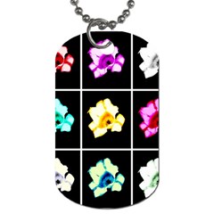 Tulip Collage Dog Tag (one Side) by okhismakingart