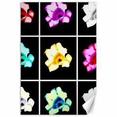 Tulip Collage Canvas 24  X 36  by okhismakingart