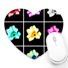 Tulip Collage Heart Mousepads by okhismakingart