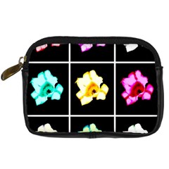 Tulip Collage Digital Camera Leather Case by okhismakingart