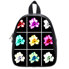 Tulip Collage School Bag (small) by okhismakingart