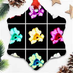 Tulip Collage Ornament (snowflake)