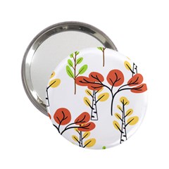 Tree Autumn Forest Landscape 2 25  Handbag Mirrors by Mariart