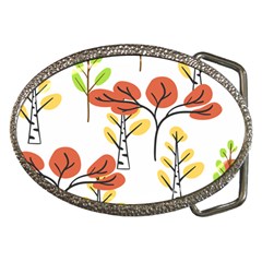 Tree Autumn Forest Landscape Belt Buckles