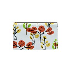 Tree Autumn Forest Landscape Cosmetic Bag (small) by Mariart