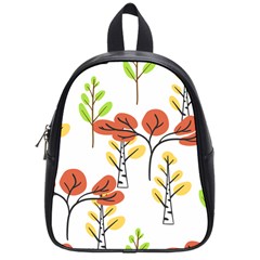 Tree Autumn Forest Landscape School Bag (small) by Mariart