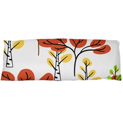 Tree Autumn Forest Landscape Body Pillow Case (dakimakura) by Mariart