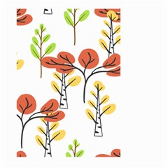 Tree Autumn Forest Landscape Large Garden Flag (two Sides) by Mariart