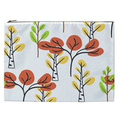 Tree Autumn Forest Landscape Cosmetic Bag (xxl) by Mariart