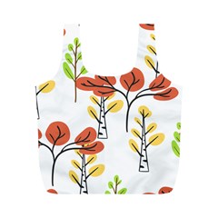 Tree Autumn Forest Landscape Full Print Recycle Bag (m) by Mariart