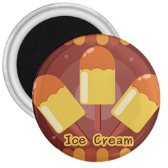 Cream Sweet Icecream 3  Magnets by Bajindul