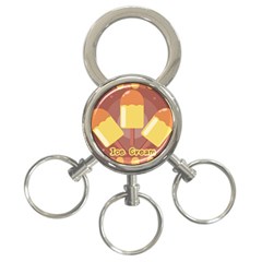 Cream Sweet Icecream 3-ring Key Chain by Bajindul