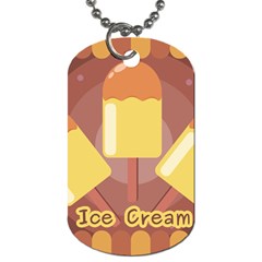 Cream Sweet Icecream Dog Tag (one Side) by Bajindul