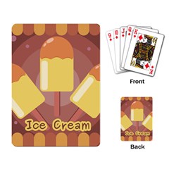 Cream Sweet Icecream Playing Cards Single Design (rectangle) by Bajindul