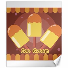 Cream Sweet Icecream Canvas 8  X 10  by Bajindul