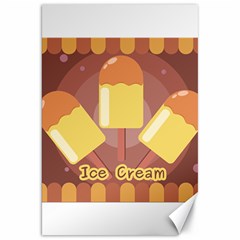 Cream Sweet Icecream Canvas 20  X 30  by Bajindul