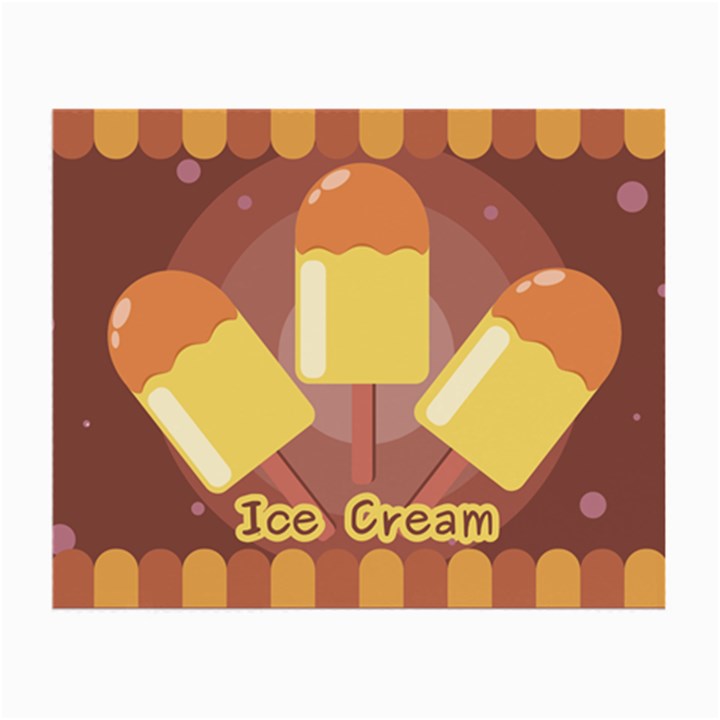 Cream Sweet Icecream Small Glasses Cloth (2 Sides)