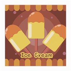 Cream Sweet Icecream Medium Glasses Cloth by Bajindul