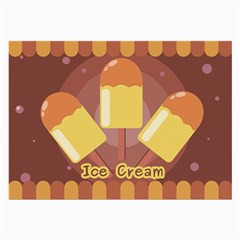 Cream Sweet Icecream Large Glasses Cloth (2 Sides) by Bajindul