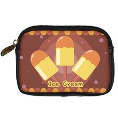 Cream Sweet Icecream Digital Camera Leather Case by Bajindul