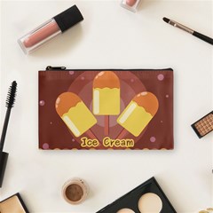 Cream Sweet Icecream Cosmetic Bag (small) by Bajindul