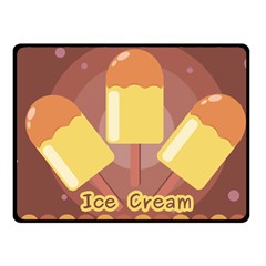 Cream Sweet Icecream Fleece Blanket (small) by Bajindul