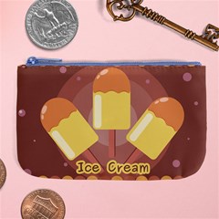 Cream Sweet Icecream Large Coin Purse by Bajindul