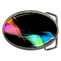 Flower 3d Colorm Design Background Belt Buckles