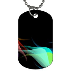 Flower 3d Colorm Design Background Dog Tag (one Side)