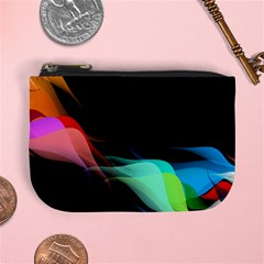 Flower 3d Colorm Design Background Mini Coin Purse by HermanTelo