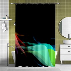 Flower 3d Colorm Design Background Shower Curtain 48  X 72  (small) 