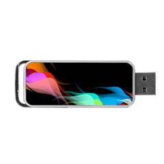 Flower 3d Colorm Design Background Portable Usb Flash (one Side)