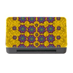 Bohemian Rare  Fantasy Flowers In The Festive Sun Memory Card Reader With Cf by pepitasart